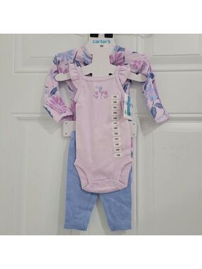 Baby Girls Carter's 3 Piece Set Multiple Sizes NWT